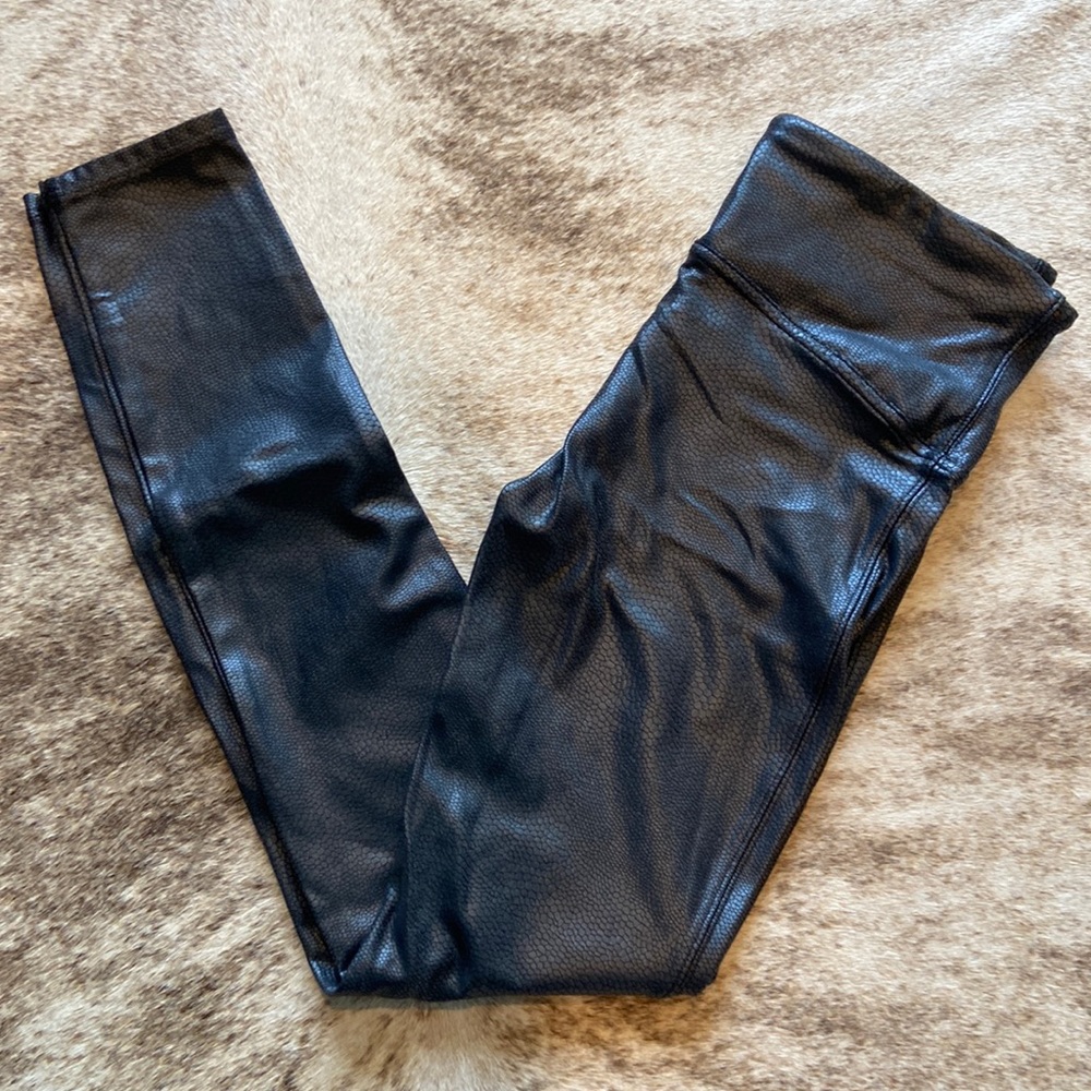 Spanx leather leggings